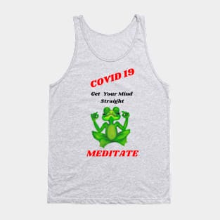 Meditation Frog Covid19 Tank Top